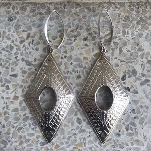 Ethnic silver earrings